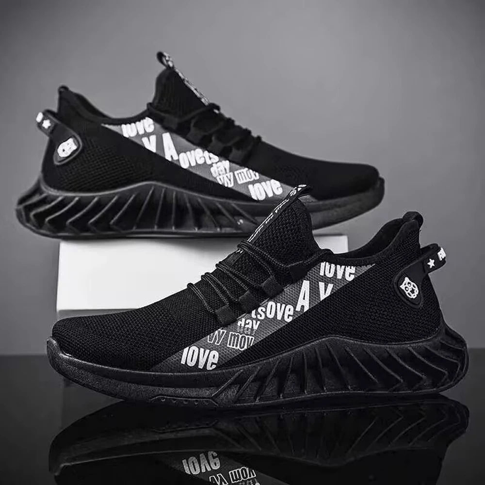 Sneakers for Men Fashion Men's Casual Sneakers Comfortable Breathable Running Tennis Shoes Zapatillas De Hombre Good Vibrations