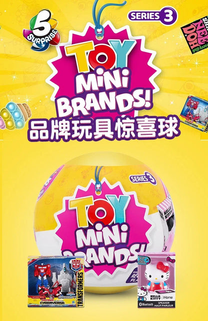 5 Surprise Ball Mini Brands Supermarket Shopping Scene Miniature Gashpon Capsule Toy Figurines Collection Kids Birthday Gifts Good Vibrations
