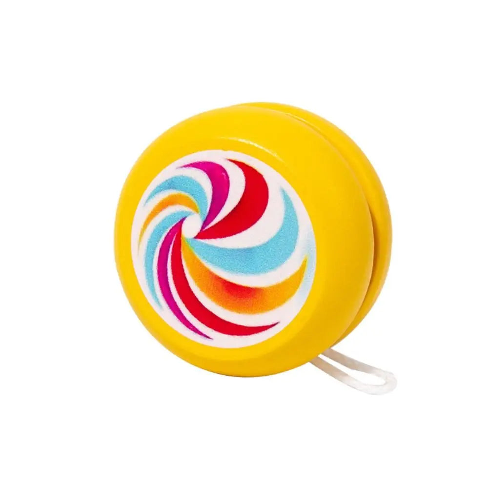 Fashion Wooden 2A Yoyo Toy Brainstorming Beginner Yoyo Ball Concentration Cartoon Nostalgic Toys Children Good Vibrations