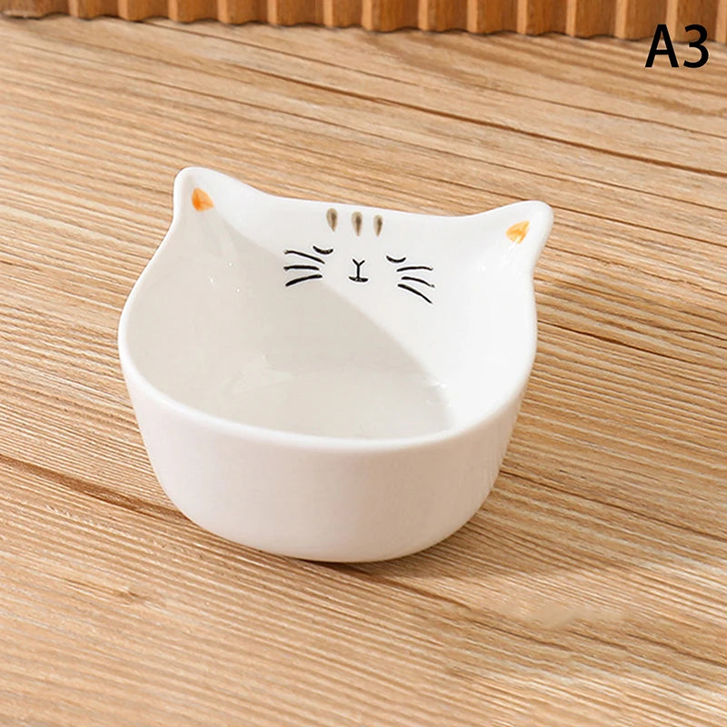 Ceramic Dipping Plate With Handle Sauce Plate Cartoon Rabbit Cat Seasoning Plate Sushi Dipping Bowl Snack Plate Kitchen Supplies Good Vibrations