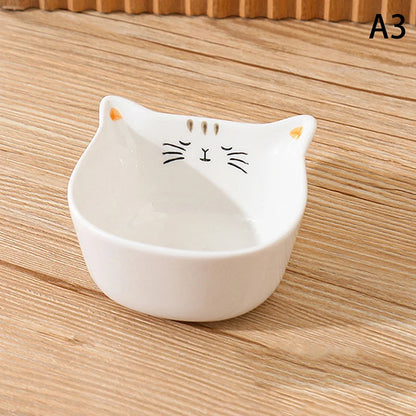 Ceramic Dipping Plate With Handle Sauce Plate Cartoon Rabbit Cat Seasoning Plate Sushi Dipping Bowl Snack Plate Kitchen Supplies Good Vibrations