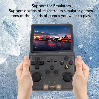Handheld Game Console 3.5 Inch  LCD Screen Portable Video Game Console Dual Joysticks with 3200mAh Battery for Birthday Gift Good Vibrations