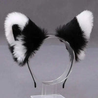 Lolita Animal Cat Fox Ear Hair Hoops Cosplay Faux Fur Hairband GOOD Vibrations