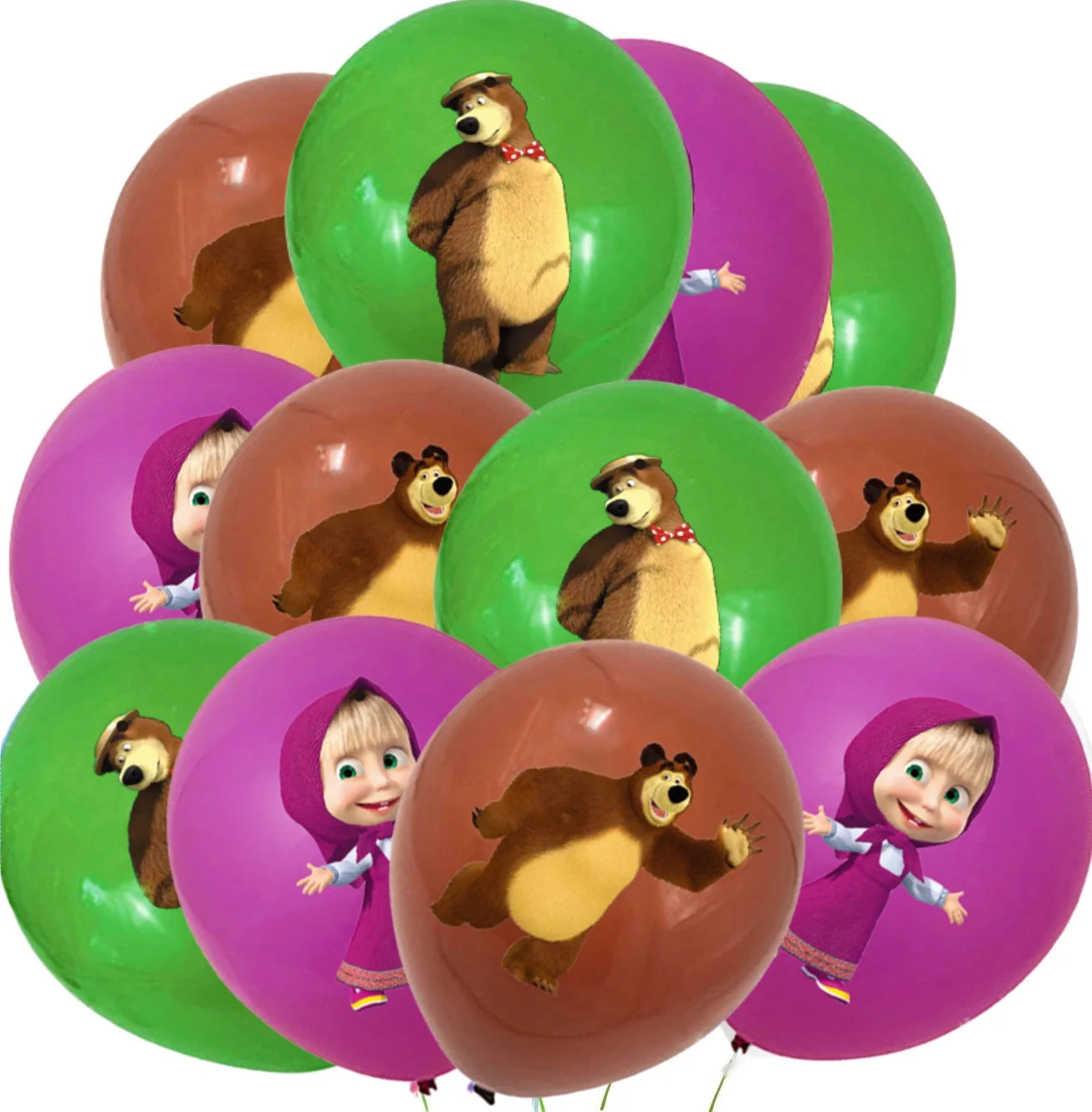 Girl and the Bear Birthday Decorations Disposable Tableware Tablecloth Cup Plate Napkin Balloons Baby Shower kids Party Favors Good Vibrations