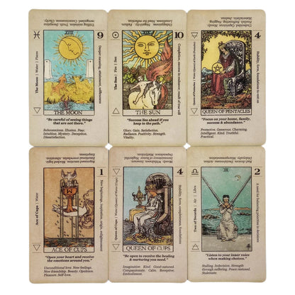 Meaning Tarot Card With Meaning On Them Beginner Tarot Keyword Antiqued Tarot Deck Learn Tarot 78 Cards Good Vibrations