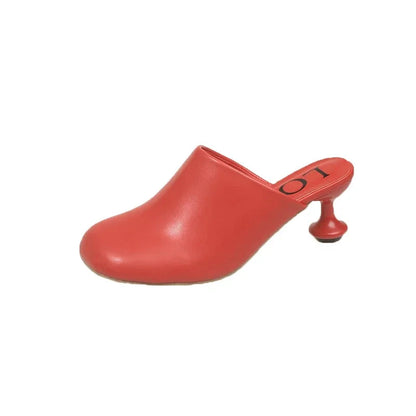 Elegant High Heels Slippers Designer Women's Sandals Fashion Mules Shoes 2025 Pumps Dress Flip Flops Party Sandalias De Mujer Good Vibrations