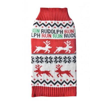 Dog Christmas Clothes Winter Dog Sweater Warm Clothing 2025 Pupppy Sweatshirt Dog Coat for Large Dogs Striped Print Pet Pullover Good Vibrations