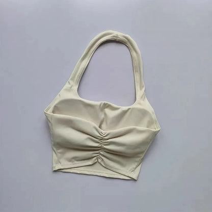 Fitness Bra Workout Tops Gym Fitness Sports Bras Sexy Athletic Sport Bra Women Backless Gym Yoga Crop Top Good Vibrations