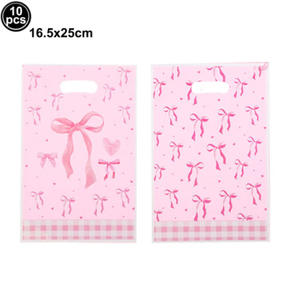 Pink Bow Birthday Cake Toppers for Girl Paper Bowknot Cake Decorations Princess Cake Toppers Wedding Birthday Party Supplies Good Vibrations
