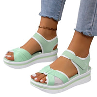 2025 Sandals Women Shoes Summer Soft Shoes Woman Elegant Ladies Shoes Wedge Women's Sandals Party Footwear Women Sandal Female Good Vibrations