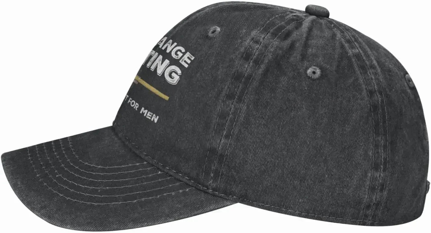 Funny Hat Long Ranges Shooting It's Like Golf But for Men Hat for Men Dad Hats Vintage Cap Good Vibrations