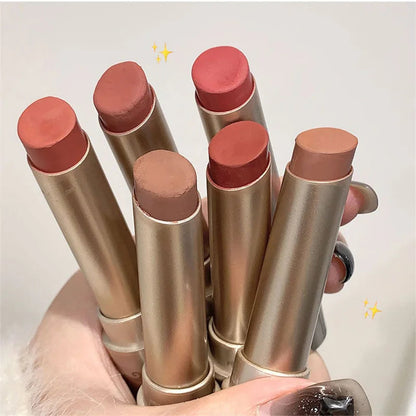 Gloss Velvet Matte Lip Stick 6-color Hidden Lip Lines Solid Lipstick Long-lasting Easy to Wear Makeup Lip Gloss Cosmetics Good Vibrations