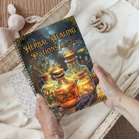 (1 book)  of herbal healing potion notebook, mysterious magic herb notebook, suitable for witchcraft practice bookA5 Good Vibrations
