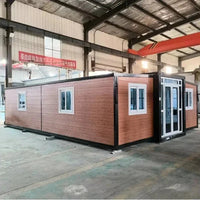 Portable Expandable Container House for Family Leisure with 2-3 Bedrooms, Parent-Child Homestay Venue, 40ft 20ft Tiny House. Good Vibrations