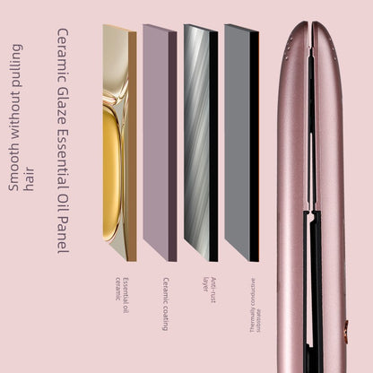 110V Electric Hair Straightener Straight Hair Hair Curler Dual-Use Anion Hair Straighter Small Hair Straightening Tool Bang Clip Ironing Board Good Vibrations