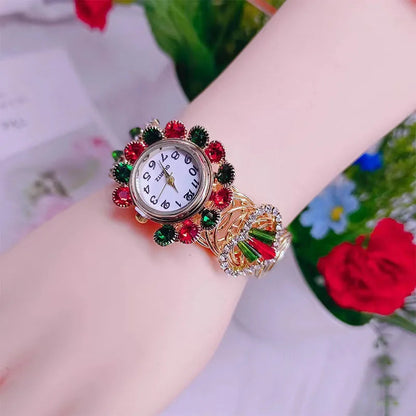 New Fashion Top Watches For Woman Big Vintage Casual Quartz Watch Ladies Stainless Steel Bracelet Watches For Gifts Reloj Mujer Good Vibrations