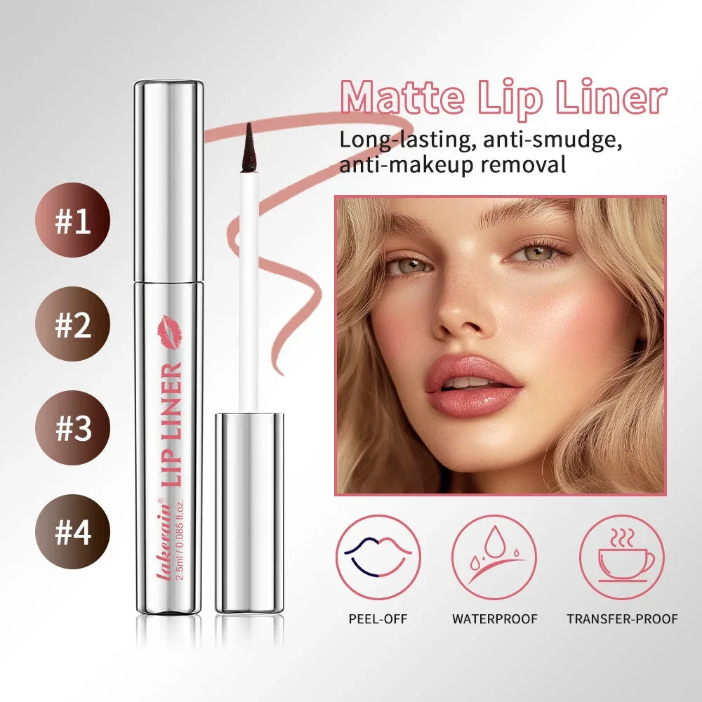 Lakerain Pointed Tear-off Lip Liner Outlines Exquisite Lip Makeup Long-lasting Peel-off Matte Easy-to-color Lip Liner Good Vibrations