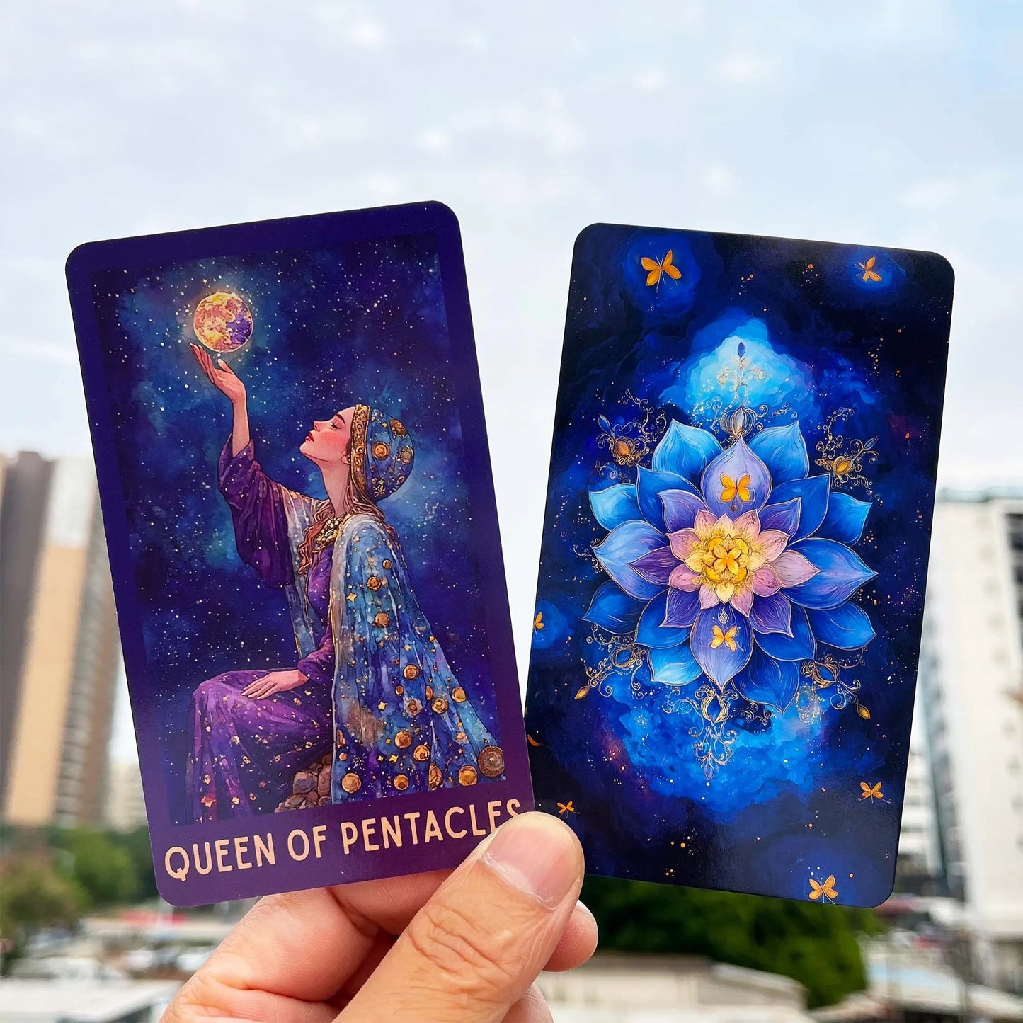 Celestial Tarot Deck, English Guidebook, Card Game, Divination and Meditation Tool, Wisdom of Traditional Tarot, 78 Cards Good Vibrations