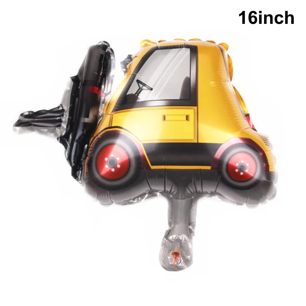 Construction Birthday Cake Decor Dump Truck Excavator Tractor Cupcake Toppers Kids Birthday Baby Shower Party Decors Supplies Good Vibrations