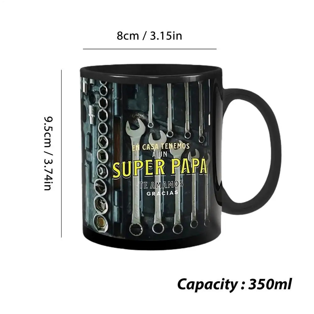 Mechanician Mug Funny Black Ceramic Mug For Coffee Large Tea And Coffee Cup Black Ceramic Mug For Whiskey Juice Wine Beer Soup Good Vibrations