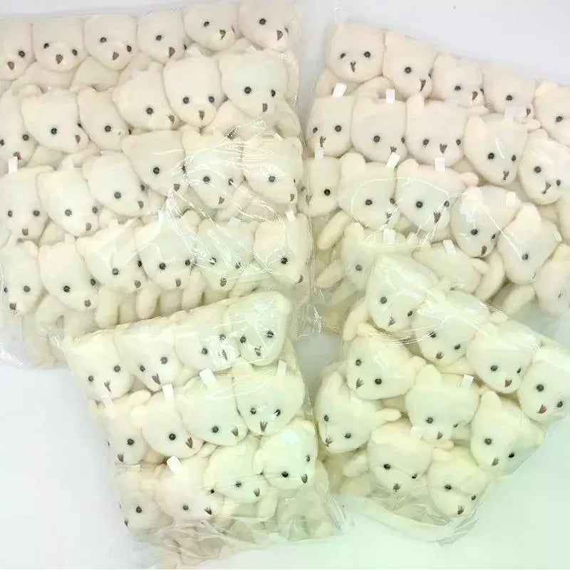 10/12/18/20Pcs Birthday Wedding Party Favors Supplies DIY Accessory Mini Cute Cartoon Plush Bear Girl Gift Doll Toys Good Vibrations