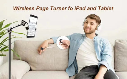 Tiktok Scrolling Ring Tiktok Remote Control Is Suitable for Iphone, iPad Bluetooth Page Turning Ring Roller, Both Camera Shutter, Short Video and Music Remote Control Function, Compatible with Ios and Android Phones Good Vibrations