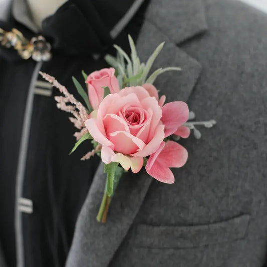 Calla lily corsage artificial corsage buttonhole men groom groomsmen corsage wedding accessories white corsage Good Vibrations