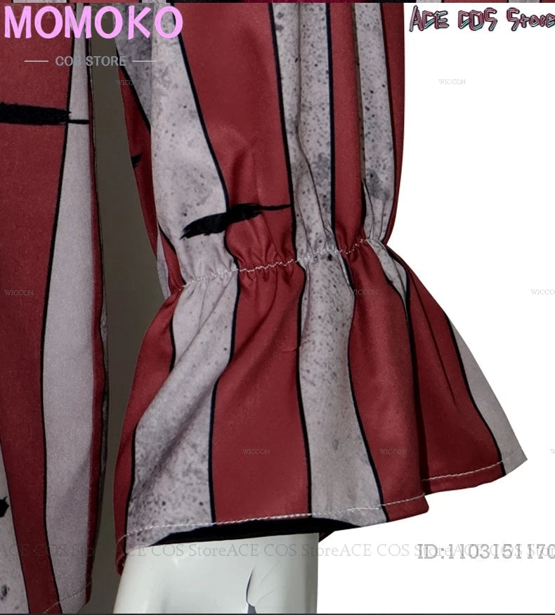 Halloween Horror Scary Clown Nightmere Party Creepy Killer Clown Cosplay Costume Red Wig Party Carnival Women Masquerade Outfit Good Vibrations