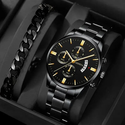 Fashion Men Watch Luxury Calendar Quartz Wrist Watch Business Watches Man Clock Male Bracelet Wristwatch