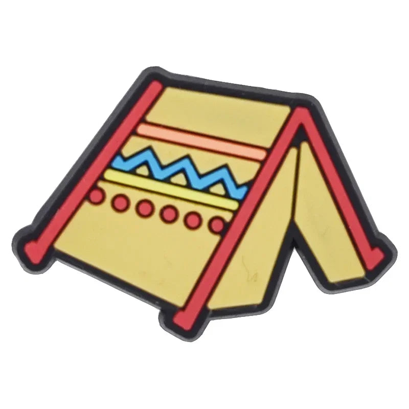 Shoe Charms for Crocs Accessories
 Picnic Bus Shoes Charm for Croc Decorations Pins Men Accessory Jeans Woman Clogs Clips Badges Good Vibrations