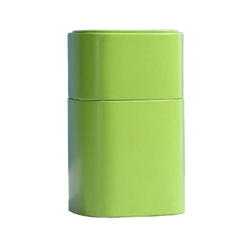 Elegant Tea Stash Jar Durable Metal Container for Herbs Storage Oil Painting Coffee Storage Container Metal Tea Box Can GOOD Vibrations Adult Super Store