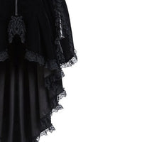 Medieval Women Gothic Dress Long-Sleeved Vintage Stitching Back Lace Waisted Halloween Party Long Dresses Cosplay Gothic Dress Good Vibrations