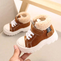 2021 Children Warm Boots Winter New Boys Plus Thicken Velvet Cotton Shoes Girls Waterproof Short Boots Baby Cotton Boots Good Vibrations