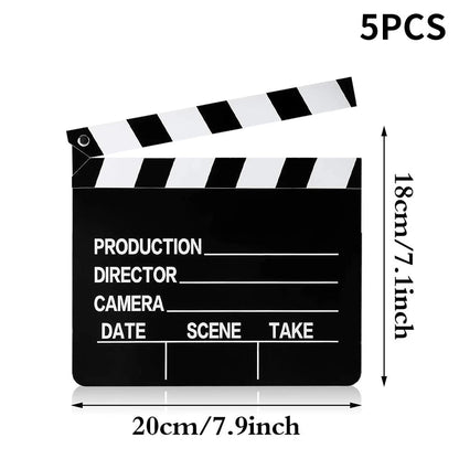 Party Holiday Party Movie Clapboard Movie Card Clapperboard Movie Party Props Game Party Good Vibrations