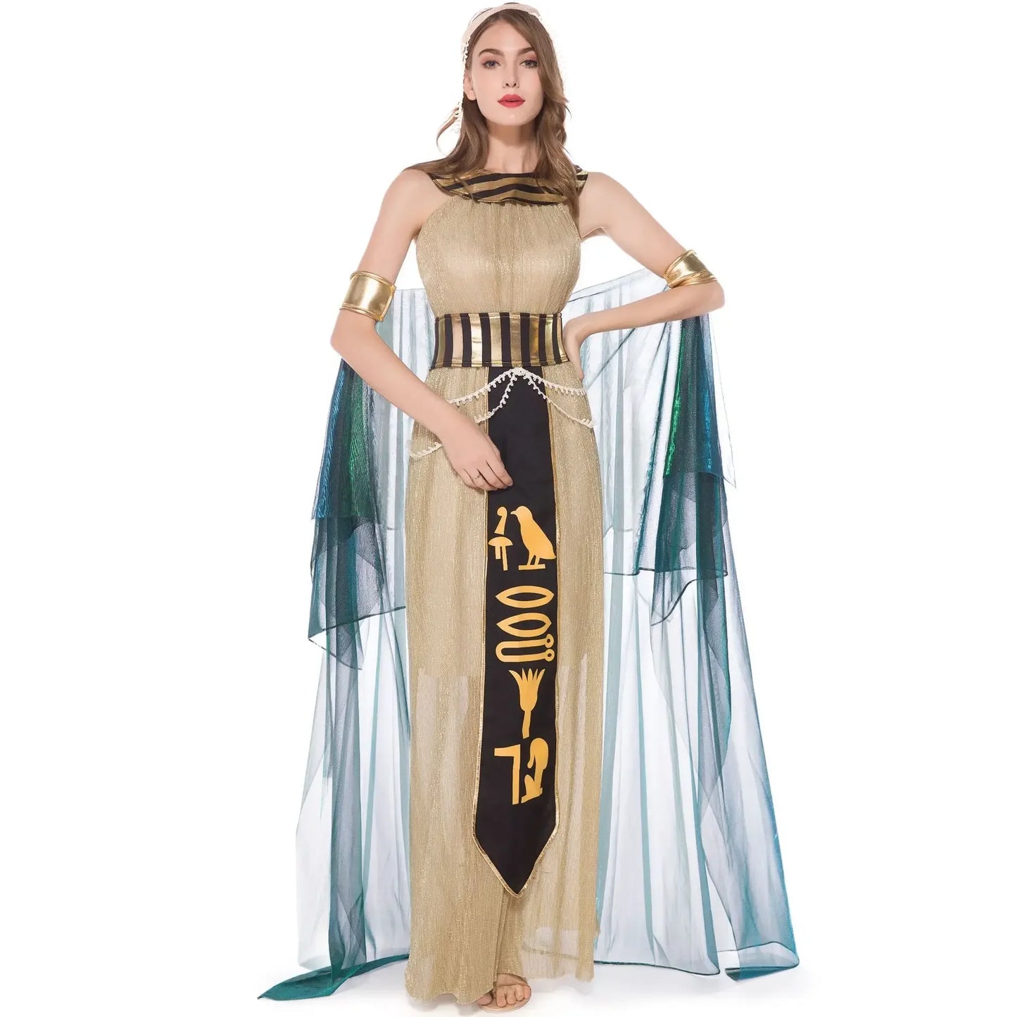Ancient Egypt Egyptian Pharaoh Costume Egypt Cleopatra Cleopatra Queen Cosplay Halloween Party Couple Party Dress Good Vibrations