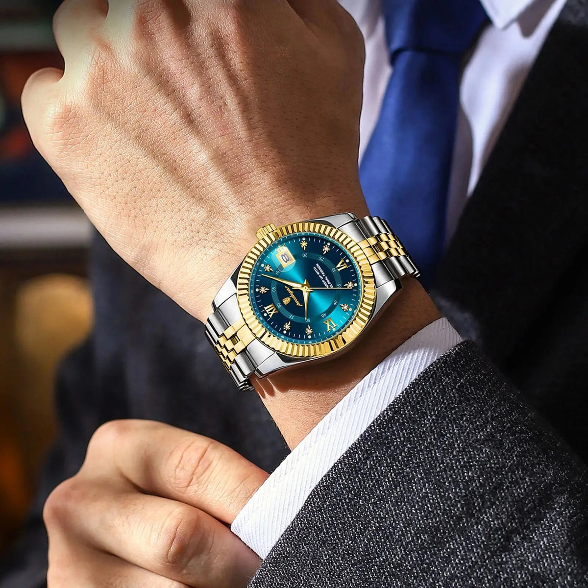 POEDAGAR Luxury Sport Wrist Watch For Man Waterproof Luminous Date Men Watch Quartz Stainless Steel Men's Watches Male Reloj+box Good Vibrations
