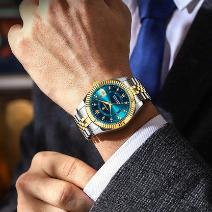 POEDAGAR Luxury Sport Wrist Watch For Man Waterproof Luminous Date Men Watch Quartz Stainless Steel Men's Watches Male Reloj+box Good Vibrations
