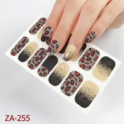 Nail Stickers DIY Decals For Nail Art Wraps Women Beauty Full Cover Nail Manicures Decorations Uñas Postizas Press On Nails Good Vibrations