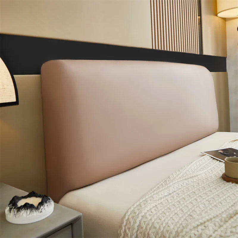 Pu Leather Bed Headboard Cover Technology Cloth Waterproof Bed Head Cover All-inclusive Bedside Protector Slipcovers Bedroom Good Vibrations