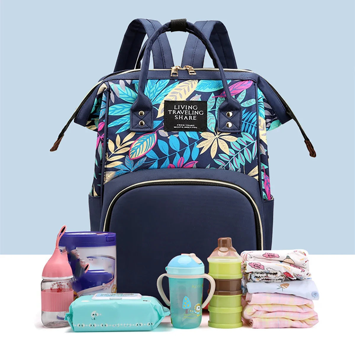 Fashionable Women Backpack with Large Capacity for Traveling Stylish Mommy Bag Heavy-duty Easy To Carry Wide Range of Uses Good Vibrations