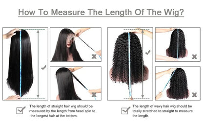 Glueless Wigs Human Hair For Women Kinky Straight Human Hair Wigs Pre Plucked Easy To Wear And Go 4x4 Lace Front Wig Nautural Good Vibrations