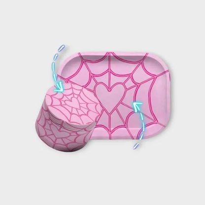 Two Pieces in One Rolling Tray and Grinder Kit Tobacco Accessories Good Vibrations Adult Super Store