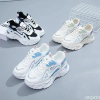 2023 Sneakers Women Platform Flat Shoes Woman Shoes Green Casual Trainers Ladies Chunky Sneakers Women Shoes Good Vibrations