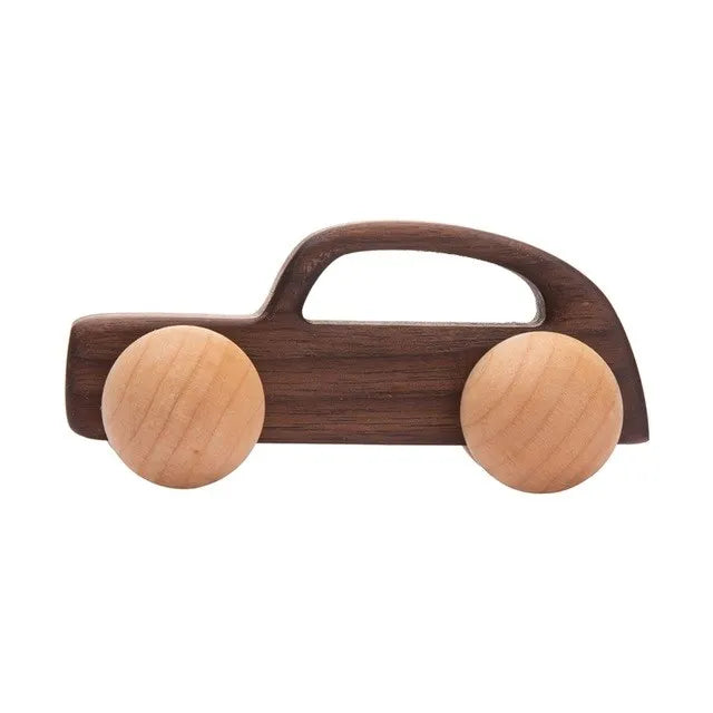 Wooden Cars Toys Maple Diy Crafts for Students Home Activities Montessori Grasping Teething Toy Newborn Birthday Gift Wood Block Good Vibrations