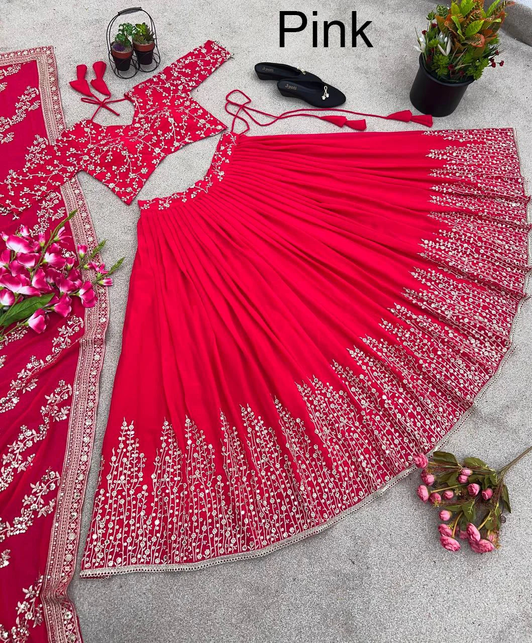 Designer Bridal Lehnga Choli for Girls Party Wear Wedding Dresses Low Price Indian Lehenga Choli With Dupatta 2026 for Women Good Vibrations