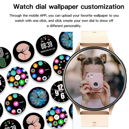 New Women Bluetooth Call Smart Watch HeartRate Blood Pressure Monitoring Smartwatches IP67 Waterproof Men Smartwatch+Box Good Vibrations Adult Super Store