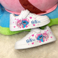 children's stitch sneakers girls boys shoes Casual basketball Kid Running Fashion Sports 7 and 18 year old girls Shoes Gift Good Vibrations