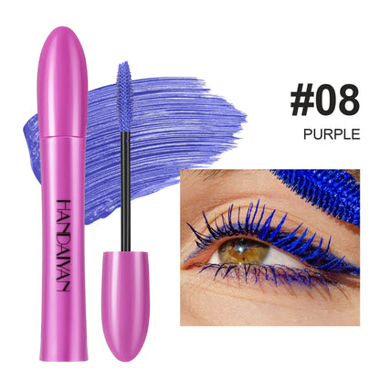 Colorful Silk Mascara Blue Red Black Cream Length Waterproof Smudge-Proof Colored Thickening Lengthening Curling Makeup Cosmetic Good Vibrations