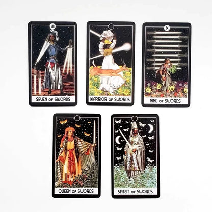 The Intuitive Night Goddess Tarot Cards A 78 Deck Oracle English Visions Divination Edition Borad Playing Games Board Game Good Vibrations