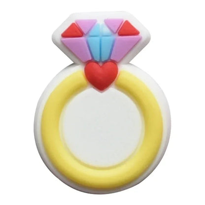 Shoe Charms for Crocs Accessories Angel Of Love Shoes Charm for Croc Decorations Pins Men Accessory Jeans Woman Clogs Clips Good Vibrations